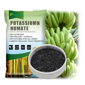 Potassium humate flakes water soluble organic agricultural fertilizer Khumic-95 cheap price factory direct sale